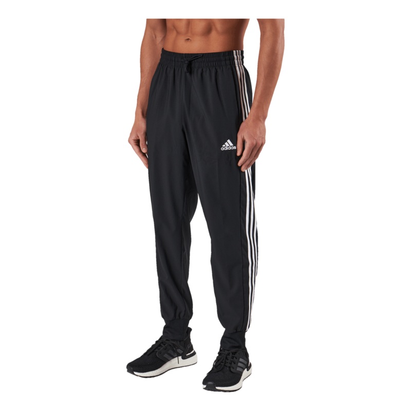 AEROREADY Essentials Tapered Cuff Woven 3-Stripes Joggers Black