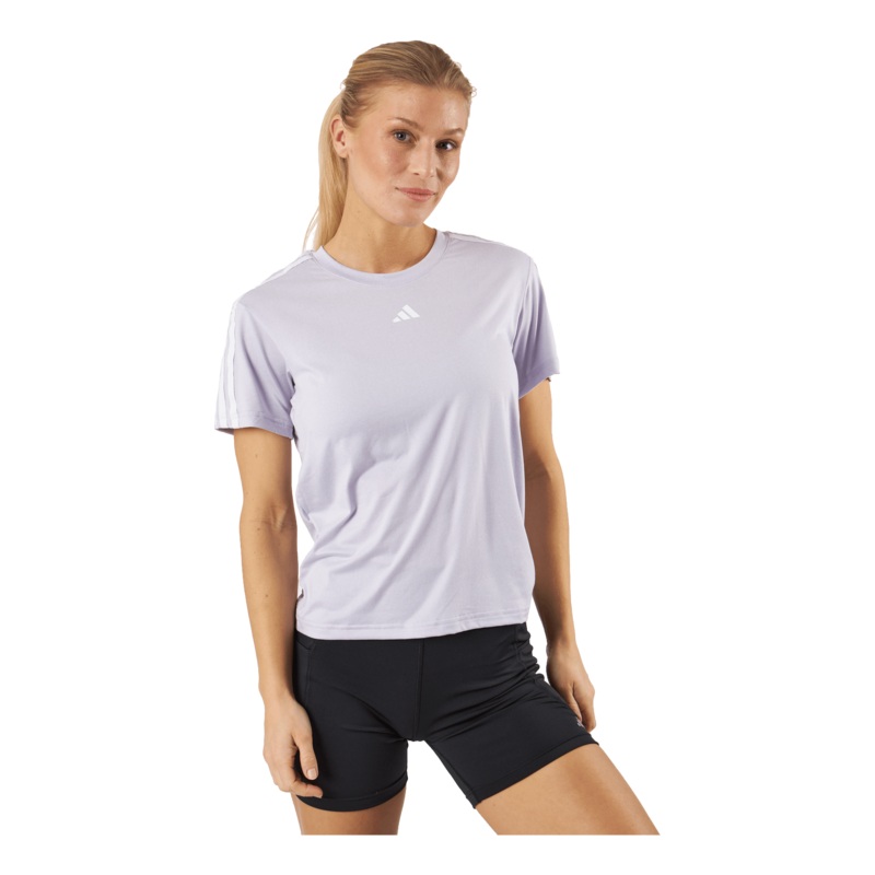 AEROREADY Train Essentials 3-Stripes T-Shirt Sildaw/White