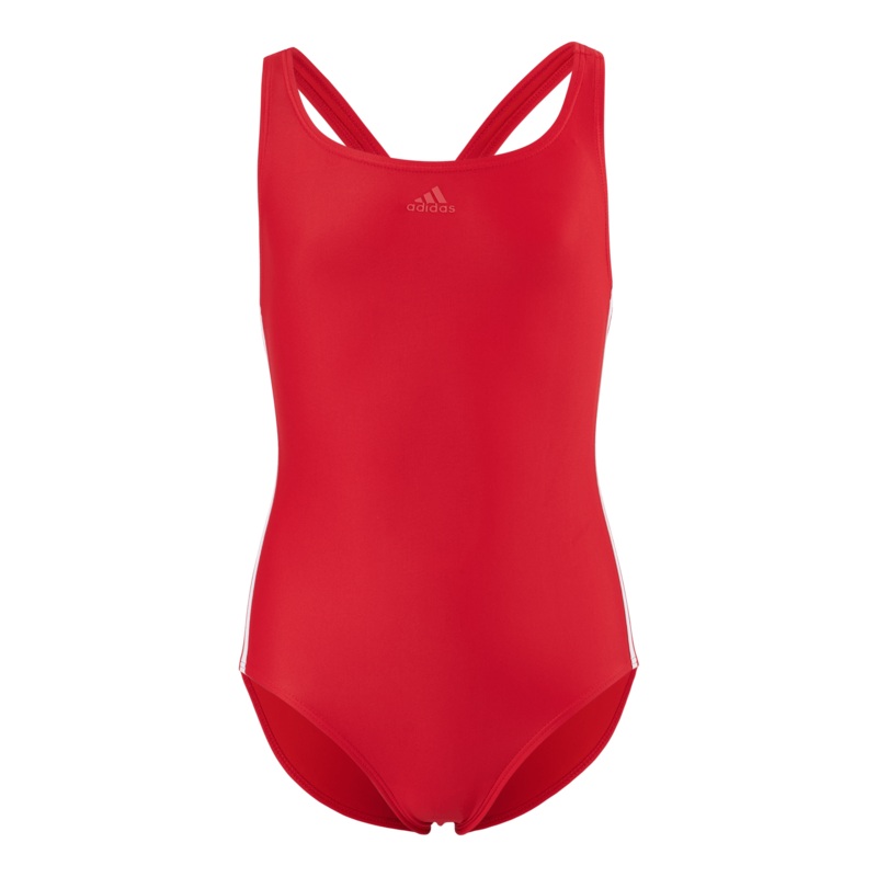 Athly V 3 Stripes Swimsuit Girls Vivid Red / White