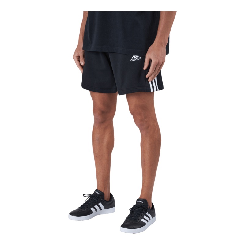 Essentials French Terry 3-Stripes Shorts Black