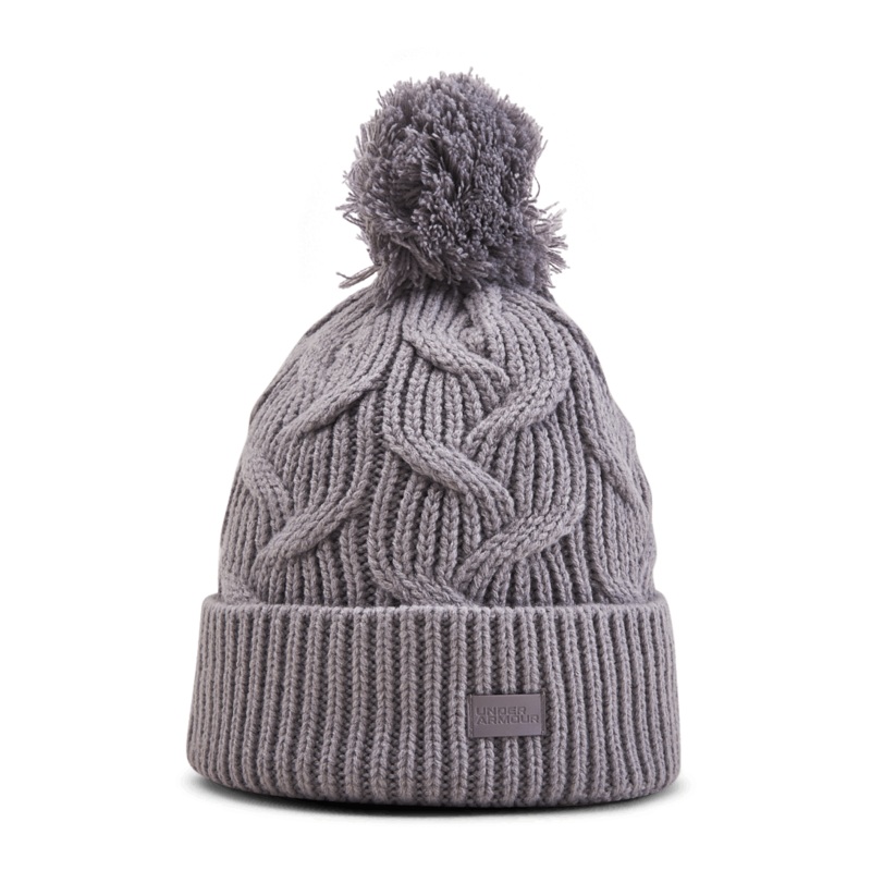 Around Town Pom Beanie Purple|Default Title