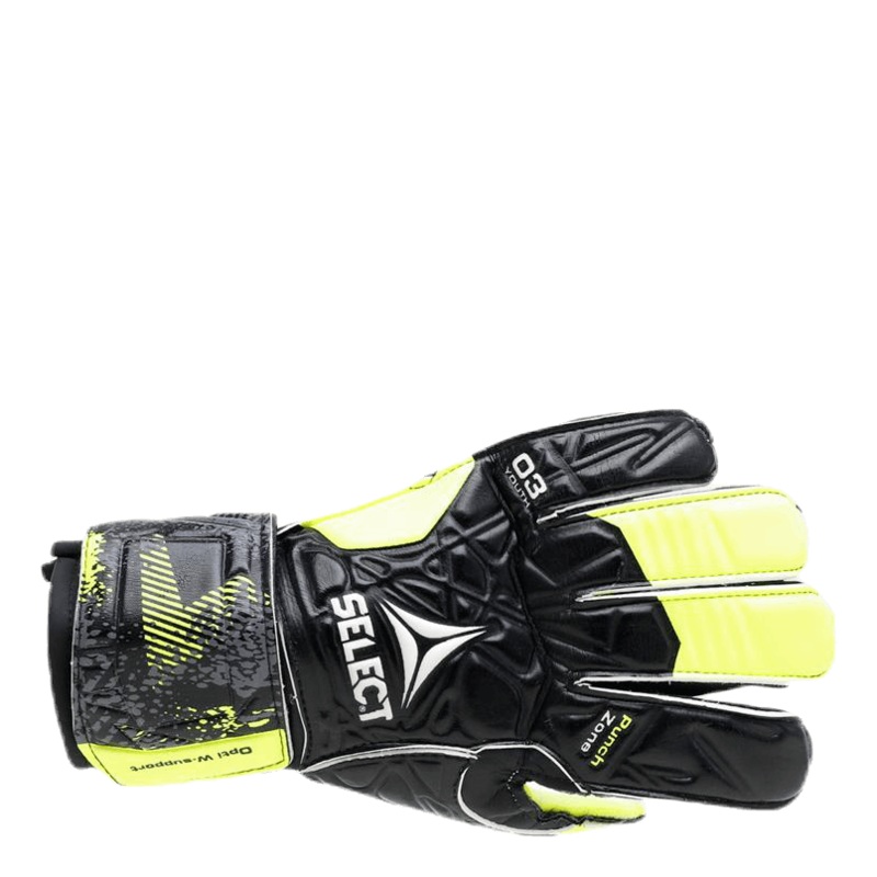 GK gloves 03 Youth Flat cut Black/Yellow