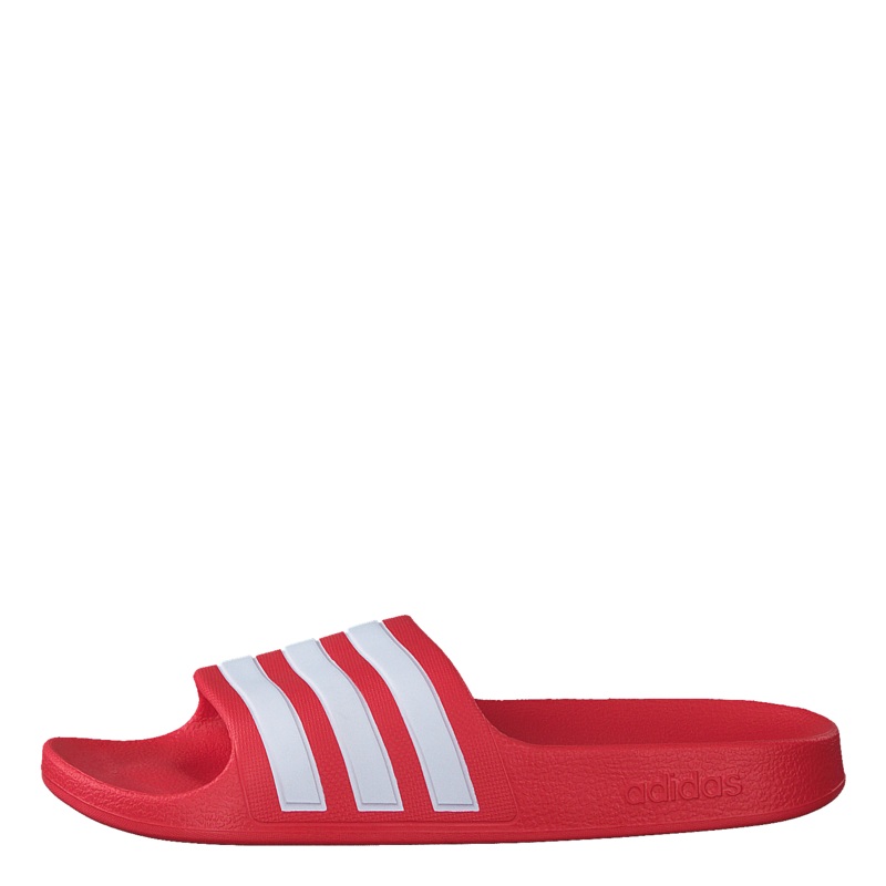 Adilette Aqua Slides Kids Vivid Red / Cloud White / Vivid Red