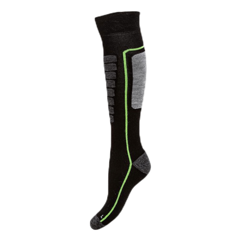 Courchevel – Ski and Snowboarding Socks w Merino Wool Black