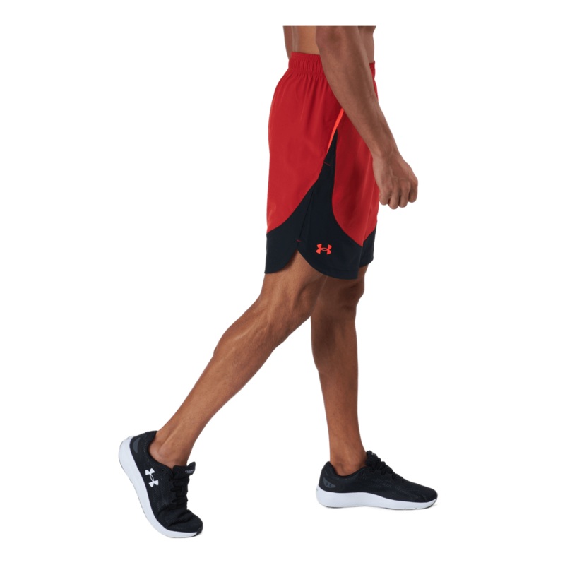 Ua Hiit Woven Colorblock Sts Radiant Red