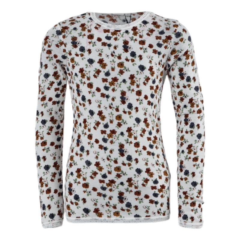 Wang Wool Needle Ls Top White|116|122/128