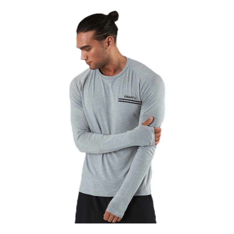 Core Sence LS Tee Grey|S|M|L|XL|XXL