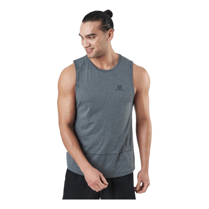 Cross Run Graphic Tank M Black/heather