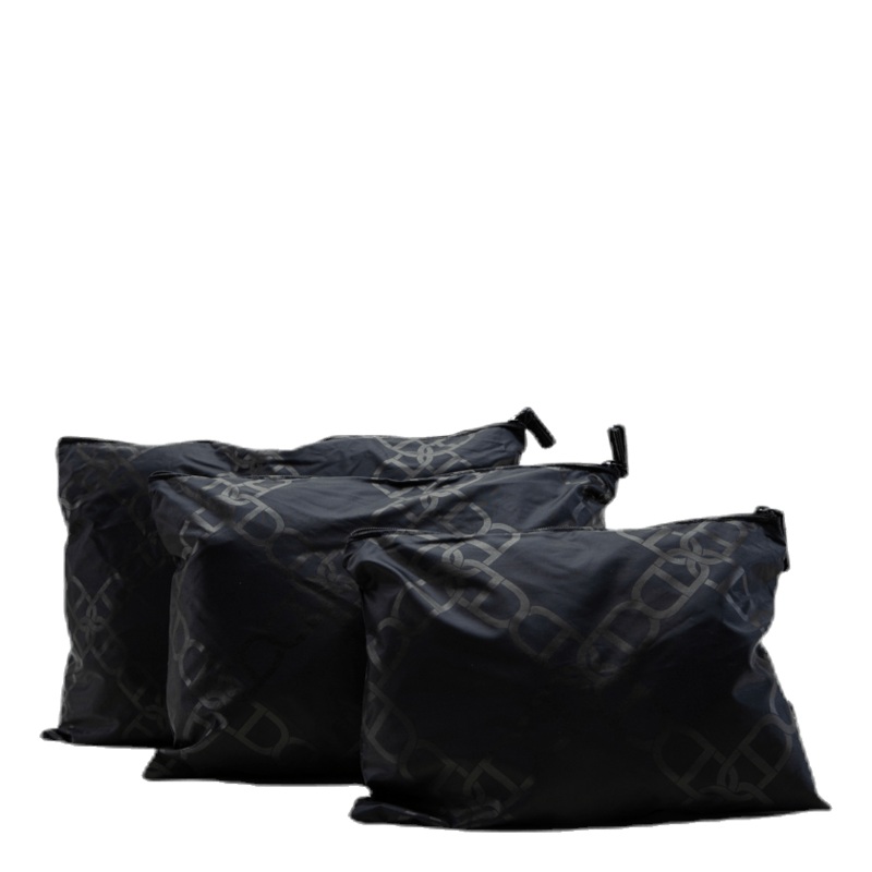 Flat Suitcase Packing Set Black