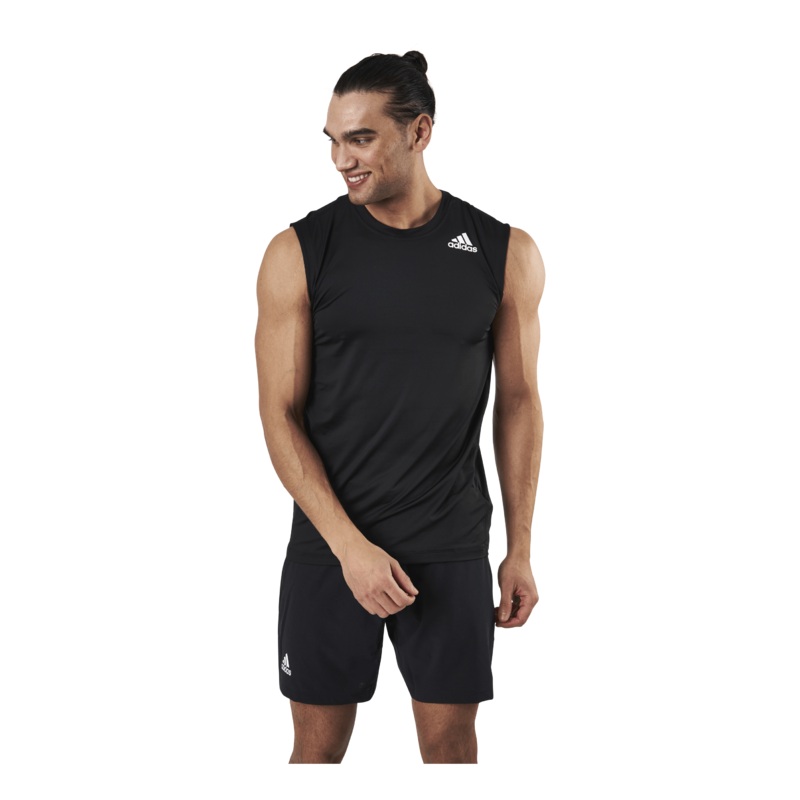 Techfit Sleeveless Fitted Top Black