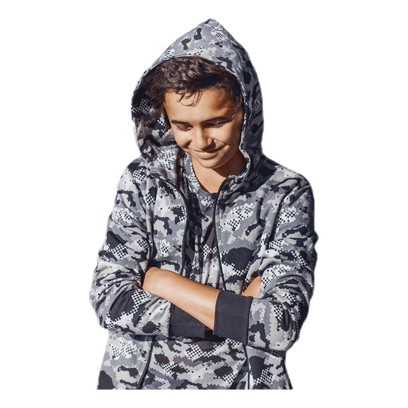 Jr Charles Zip Hoodie Patterned