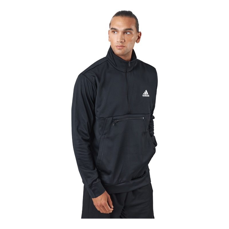 M Gg Sl 1/4 Zip Black/white|S|M|L|XL|XXL