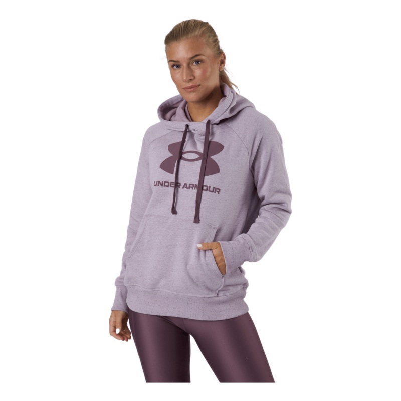 Rival Fleece Logo Hoodie Mauve Pink