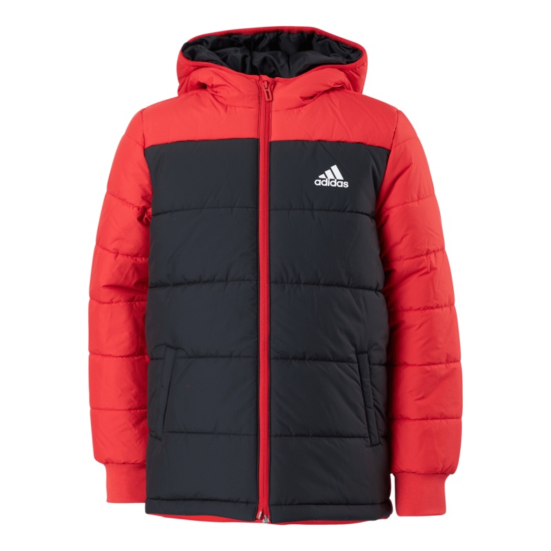 Yk Padded Jkt Black / Vivid Red / White