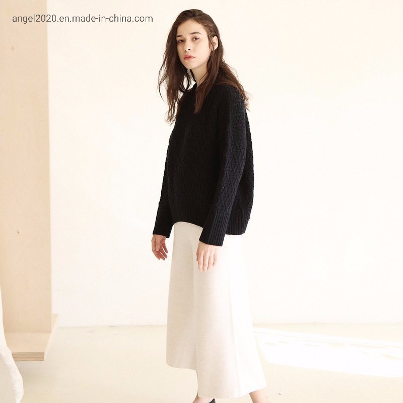 Clothing Ladies Knitted Pullover with Wool Cashmere Sweaters – Clothes and Fashion price|S