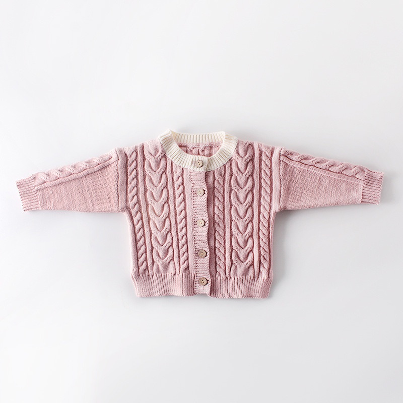Cotton Cable Knit, Chunky Sweater Cardigan Baby Boys/Girls with The Thermal Fleece Lining – Baby Chunky Sweater and Baby Cloth price|S