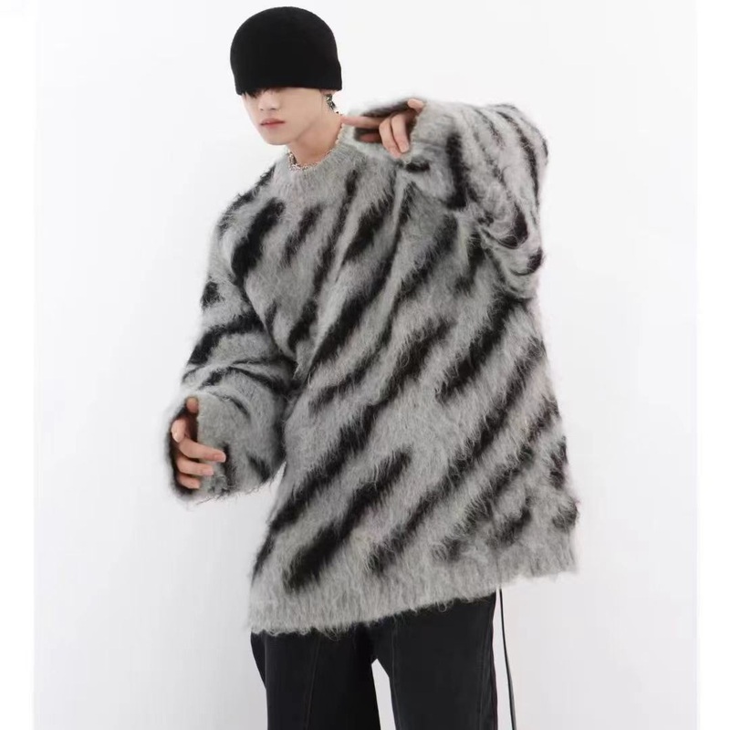 Men Sweater Korean Style Round Neck Long Sleeve Knitwear – Men Sweater and Men Long Sleeve Knitwear price|S, All Size