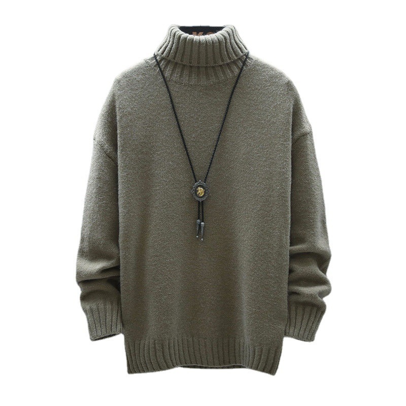 Solid Color High Quality Thick Warm Apparel Clothes Wholesale Fashion Men Women Thermal Knitted Pullover Turtleneck Sweater – Sweater and Sweatshirts price|S