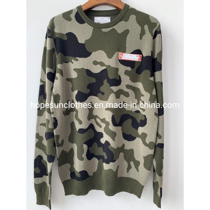 Wholesaler Manufacturer Men Camo Pullover Jacket Knitwear Sweater – Jumper and Sudaderas price|S