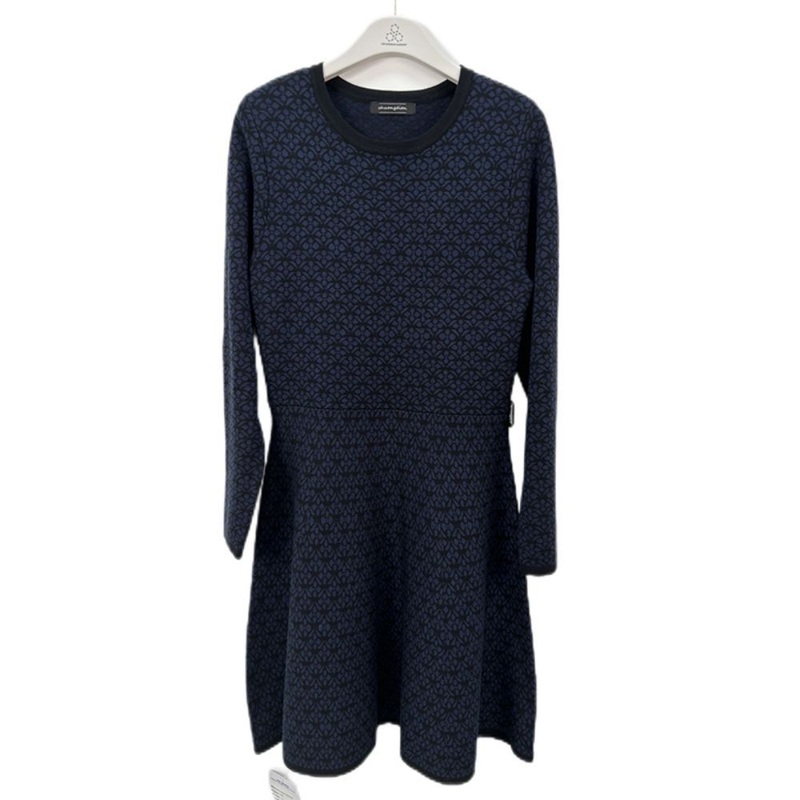 Womens Knitted Dress Slim Brand OEM Custom Jacquard Sweater Sexy Slim Dress – Custom Made Sweater Dress and Wholesale Womens Knit Dress price|S/M/L/Customized Size