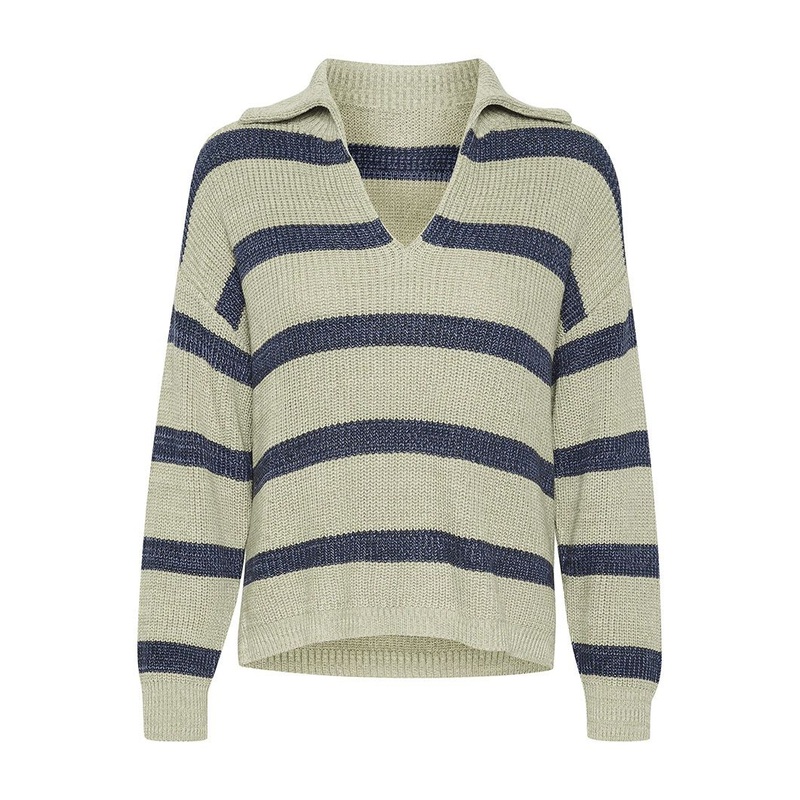 58% Cotton 21% Acrylic 21% Viscose Green Stripe Pullover Sweater Knitted Sweater – Cotton Sweater and Acrylic Sweater price|S