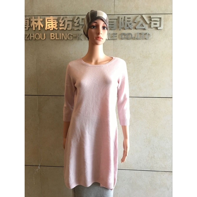 Cashmere Pure Color Pullover Sweater Fashion Ladies Dress Women Clothing – Knitwear and Dress Sweater price|S