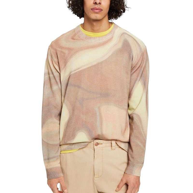 Irregular Jacquard Fashion Design Men Clothing Winter Cotton Knitted Sweater – Mens Sweater and Striped Sweater price|S, S/M/L/Customized Size