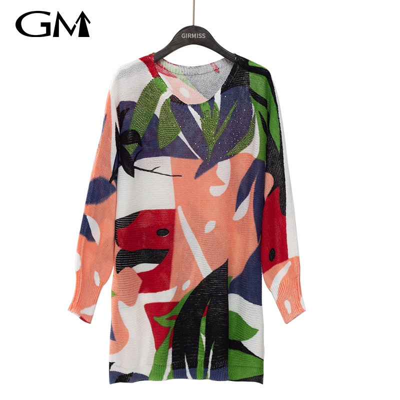 Small Fresh Printing Knitted Loose Top – Printing and Knitted price|L