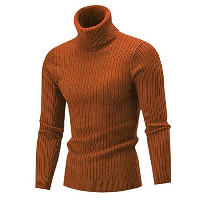Thick Warm High Quality Winter Thermal High Neck Turtleneck Men Wholesale Cheaper Custom Fashion Clothes Knitted Sweater – Sweater and Sweatshirts price|S
