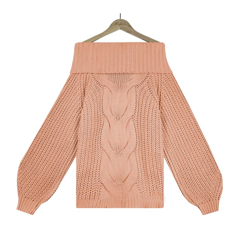 2023 Fall Winter Womens off Shoulder Sweater Long Sleeve Cold Shoulder Ribbed Knit Sweaters Pullover Jumper Tops – Women Fashion and Women Clothes price|S