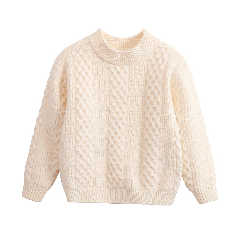 Pupil Student Girl Boy Knit Sweater Solid Color Oversized Crewneck Warm Pullover Sweatshrit Fall Winter Tops – Solid Sweater and Pupil Knit Sweater price|S