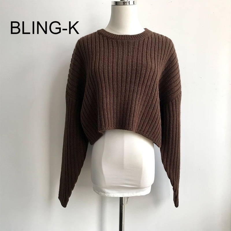 100% Wool Knitted Pullover Sweater for Lady Fashion Top Winter Apparel – Lady Knitwear and Knitting Clothing price|S
