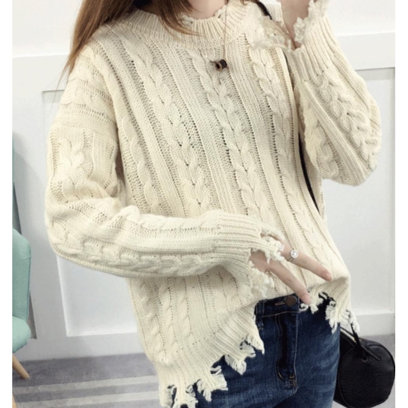 Collar Loose Sets of Sweater Knitting Pattern (BTQ202) – Knitted Sweater and Women Sweater price|S