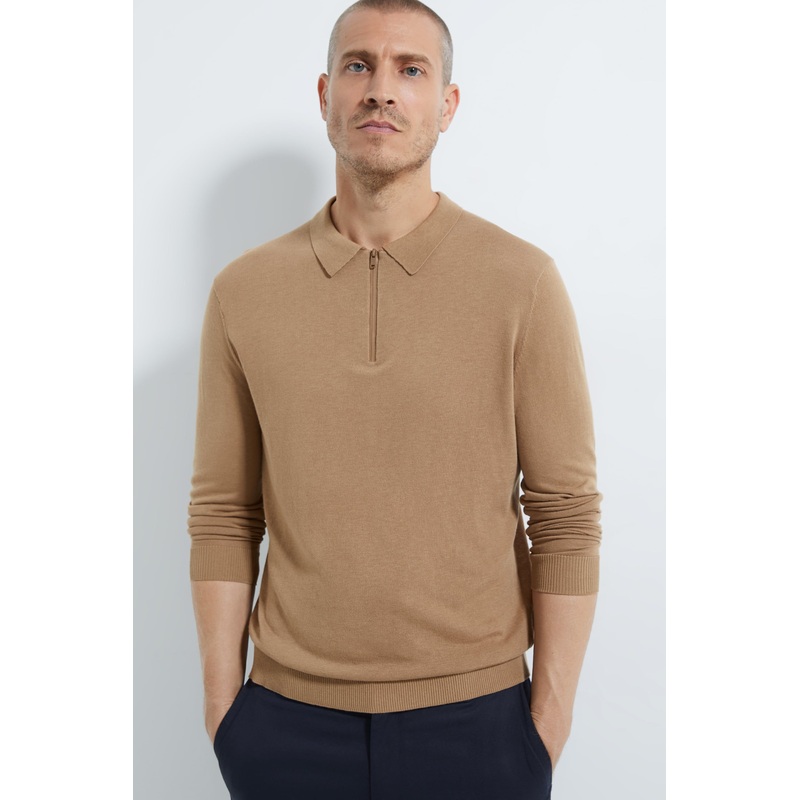 Men Raglan Shoulder Casual Sweater with Melange Color – Dress and Clothes price|S