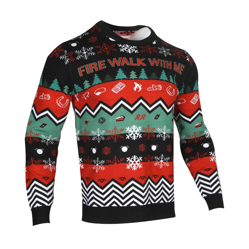 Polyester Pullover Ugly Christmas Sweater for Men Knitted Clothing – Ugly Christmas Sweater and Knitwear price|S