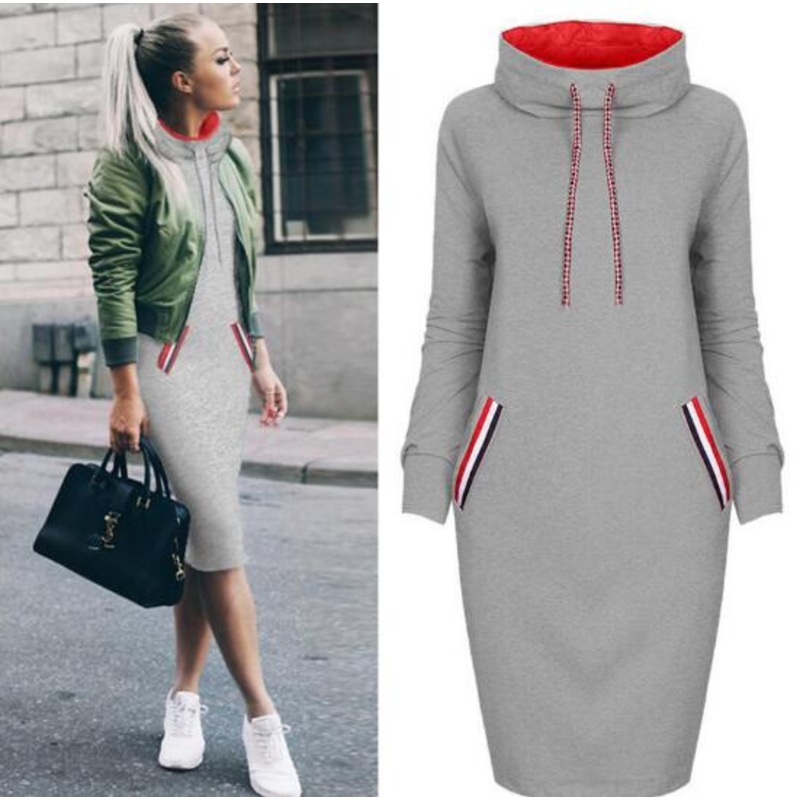 Women Fashionable Long Sleeve High Collar Sweater Dresses – Women Dresses and Fashion Dresses price|S