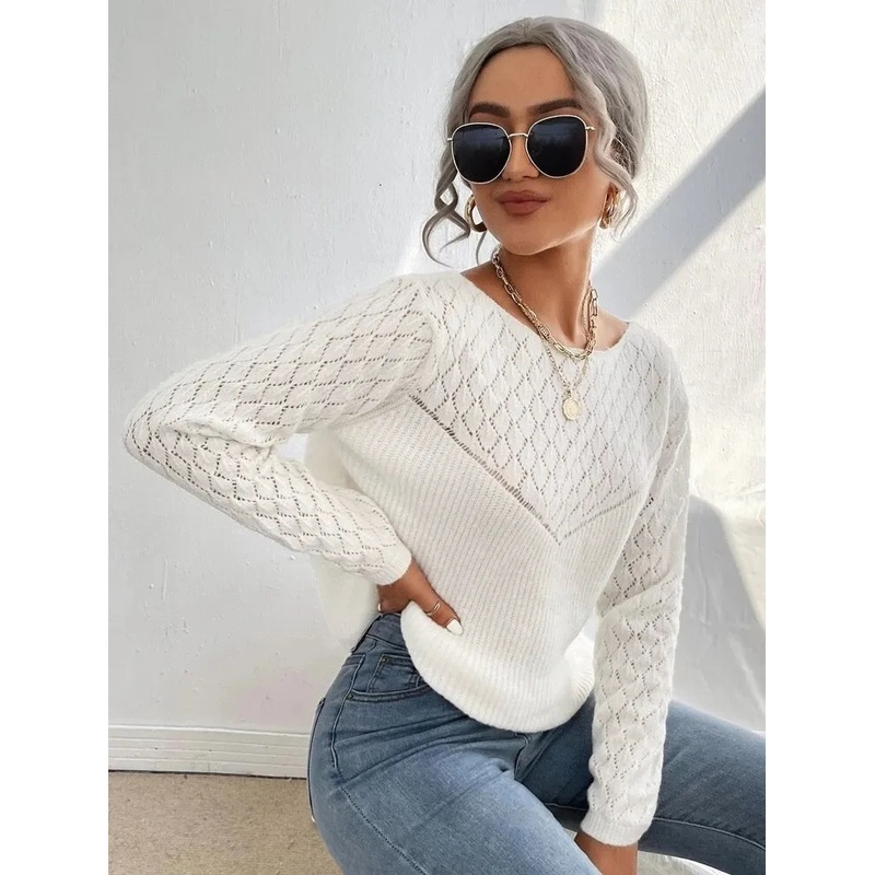 Autumn and Winter Hot-Selling Knitted Womens Sweater Loose Casual Sweater – Autumn and Winter and Hot Sales price|S