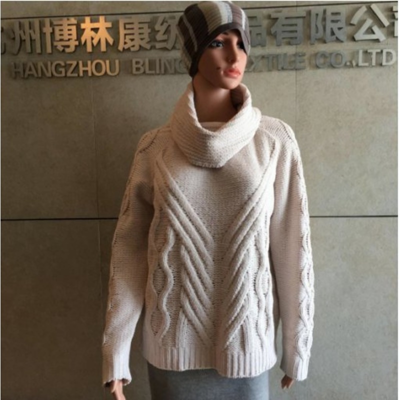 Big Cable Pattern with Chenille Knitting Sweaters for Womens – Women Clothing and Ladies Pullover price|S
