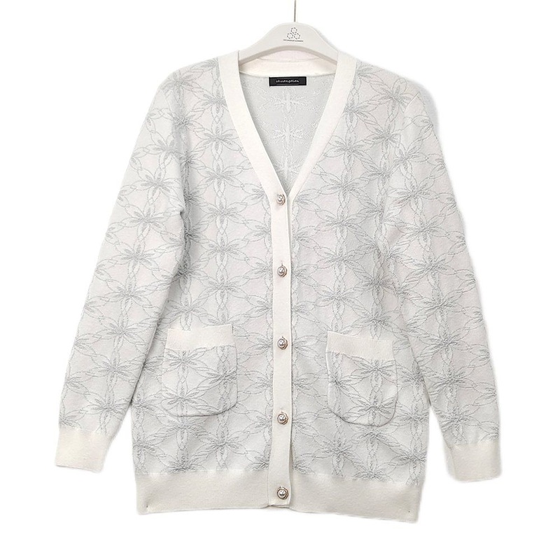 Fashion Custom V-Neck Pearl Button Loose Cardigan Womens Sweater – Customized Factory Sweaters and Womens Cardigan Sweater price|S/M/L/Customized Size