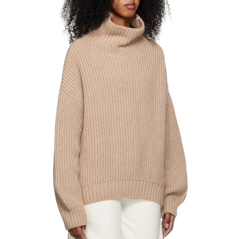 Wool Sweater Manufacturers Custom Solid Color Sweaters Women Rib Knit Loose Pullover – Ladies Sweater and Customized Factory Sweaters price|S, S/M/L/Customized Size