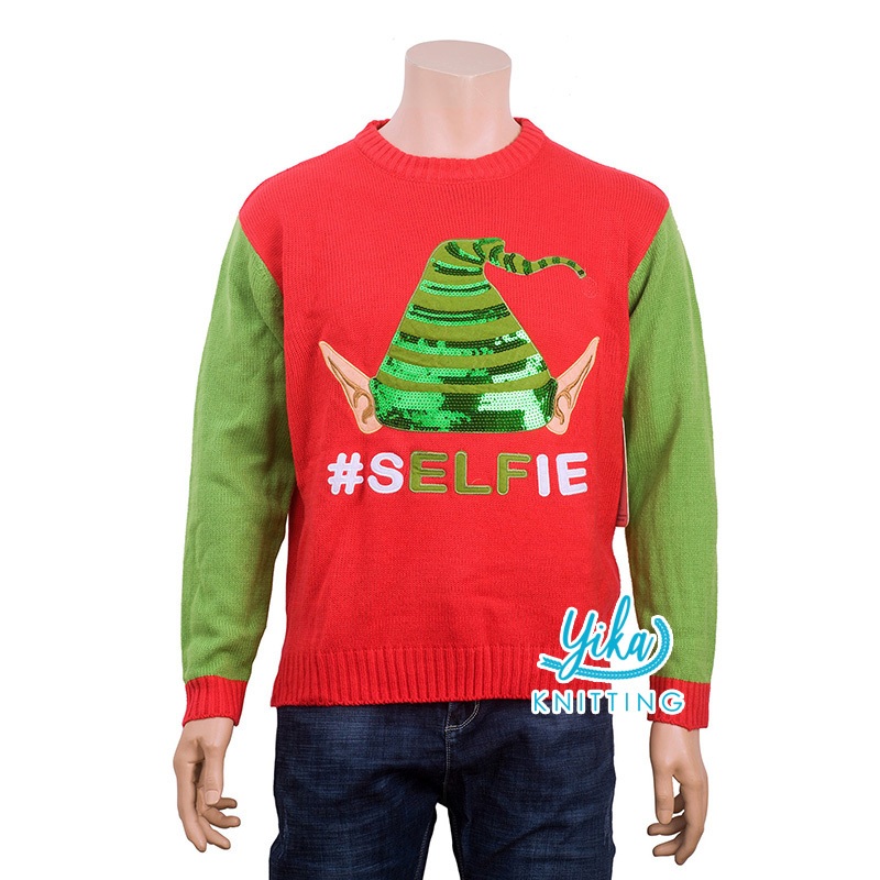 100% Acrylic Red Womens Green Reindeer Small S Sequin Christmas Sweater Holiday – Small S Sequin Christmas Sweater and 100% Acrylic Sequin Christmas Sweater price|S