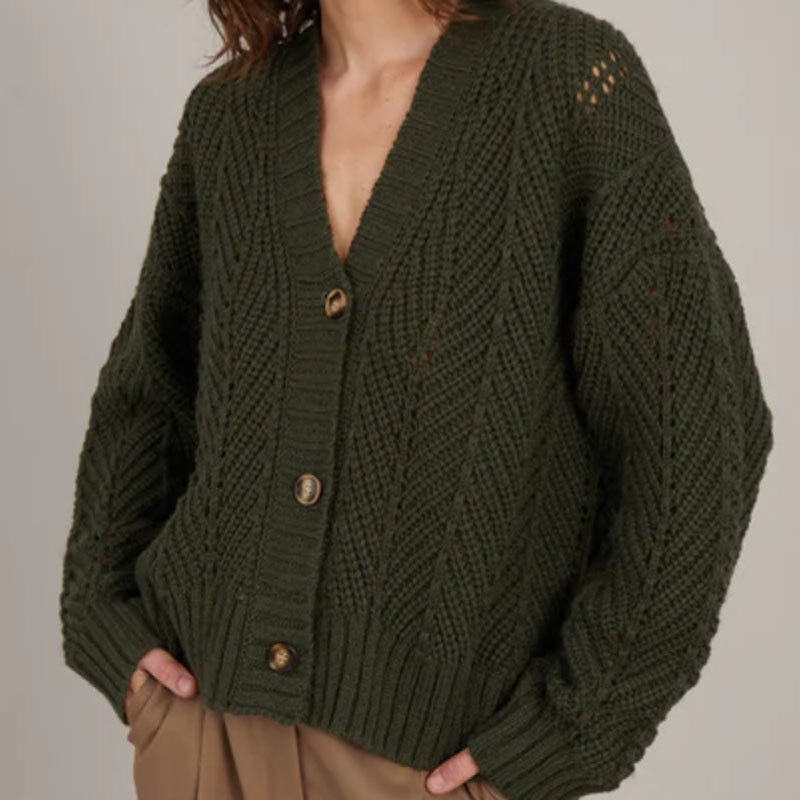 Classical Hollow out Wool Knitted Cardigan Sweater for Women – Sweater and Cardigan price|S