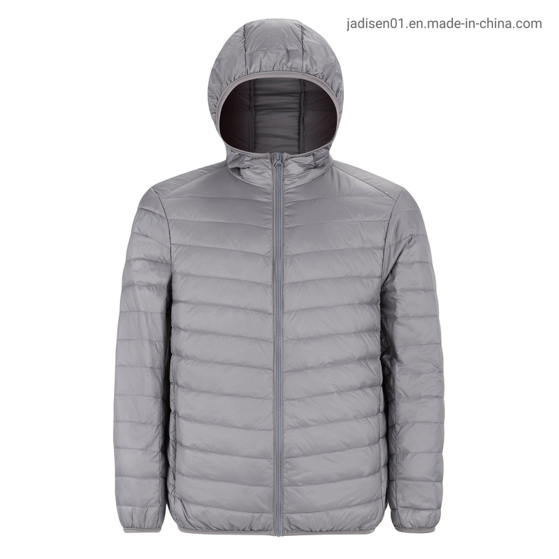 Custom Wholesale Light Grey Color Men Clothing in Winter Down Coat – Coat and Down Coat price|M, M-2XL