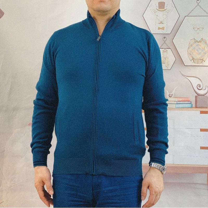 Mens Knitted Zipper Cardigan Sweater – Mens Cardigan and Mens Knitwear price|S
