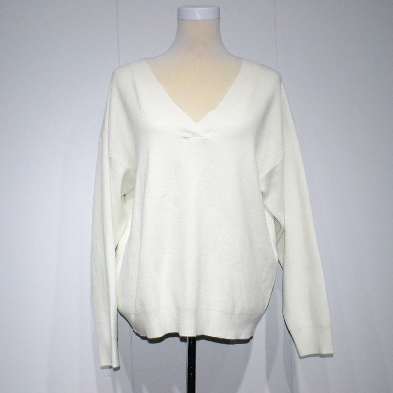 Women S V Neck Knitted Cardigan Wool Pullover Sweater in Long Sleeves for Girls – Woolen Sweater and Cardigan Knit price|Free Size
