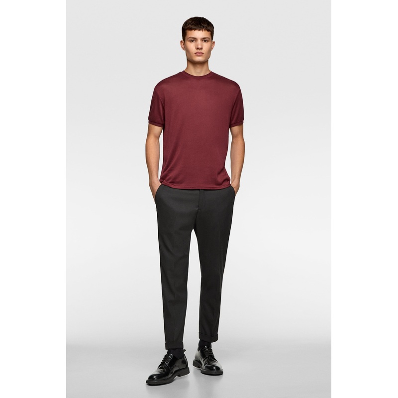Men 2019 New Sales Fashion Knitted Short Sleeve Round Neck Sweater – Dress and Clothes price|S