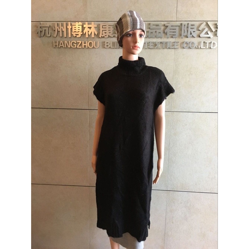 Turtleneck Short Sleeve Spray Yarn Pullover Fashion Lady Dress Women Sweater – Spray Yarn Pullover for Long Dress and Short Sleeve Sweater price|S