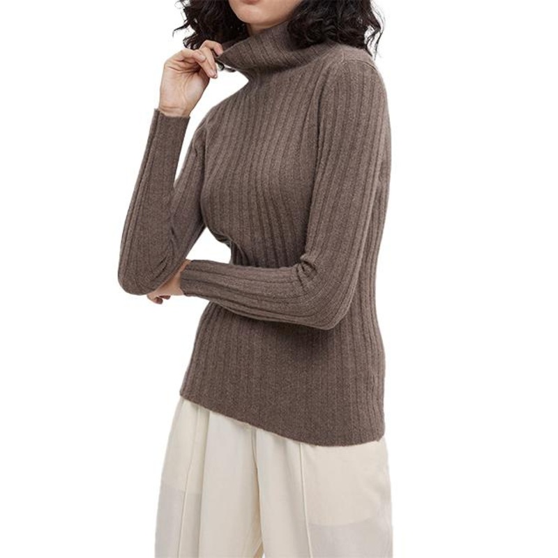 Turtleneck Undershirt Solid Color Rib Knit Sweater Pullover – Ladies Sweater and Striped Sweater price|S, S/M/L/Customized Size