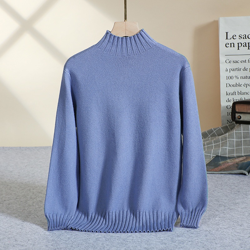 Wholesale Winter Ladies Solid Color Knitwear Round Neck Long Sleeve Women Sweaters – Baby Clothes and Clothing price|S