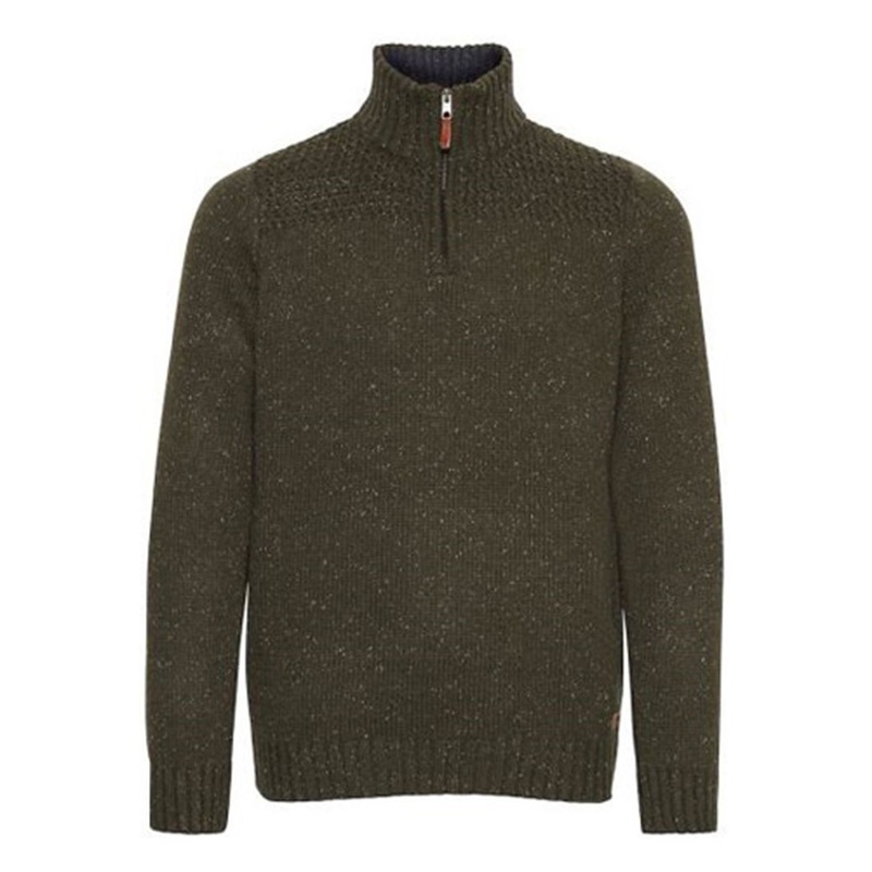 100%Lambswool Half Zipper Pullover Knitting Sweater for Men – Men Clothing and Fashion Sweater price|S